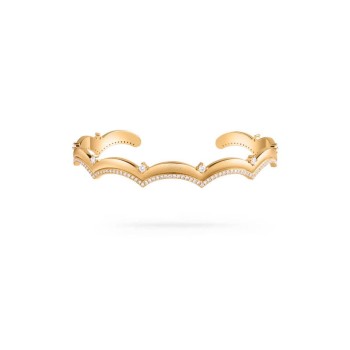 Mermaid Collection Brushed Stackable Wave Bracelet