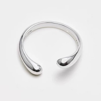 Water Drop Plain Open Bracelet Shiny Bracelet