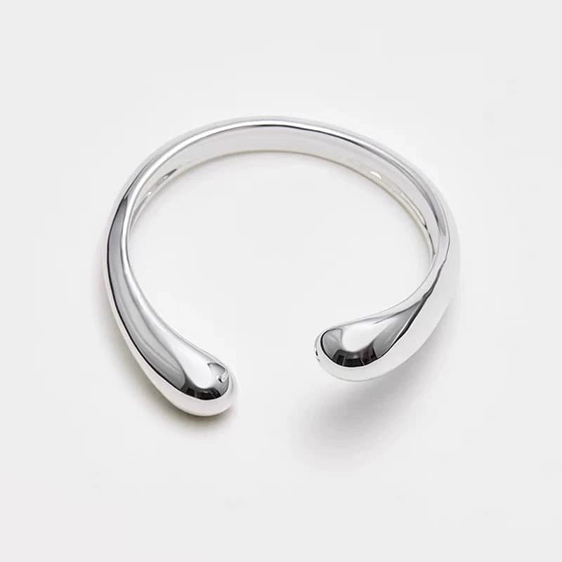 Water Drop Plain Open Bracelet Shiny Bracelet Water Drop Plain Open Bracelet Shiny Bracelet
