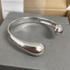 Water Drop Plain Open Bracelet Shiny Bracelet Water Drop Plain Open Bracelet Shiny Bracelet