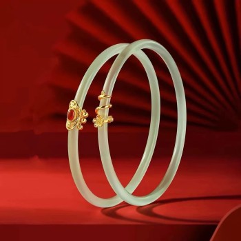 Ruyi Jingle Bracelet, A Pair Of Two-Piece Bracelets, New Chinese Style Bracelets (56-58Cm Size)