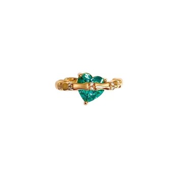 Paraiba Heart Ring Blue Valentine's Day Jewelry
