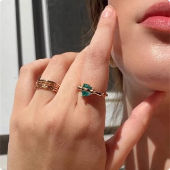 Paraiba Heart Ring Blue Valentine's Day Jewelry