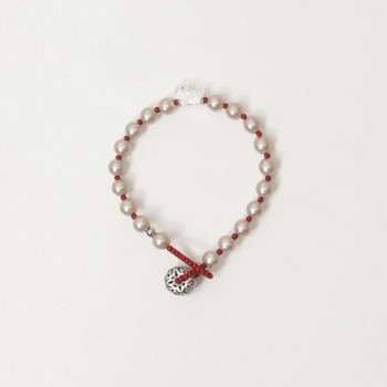 Women'S High-End Red Floating White Bracelet
